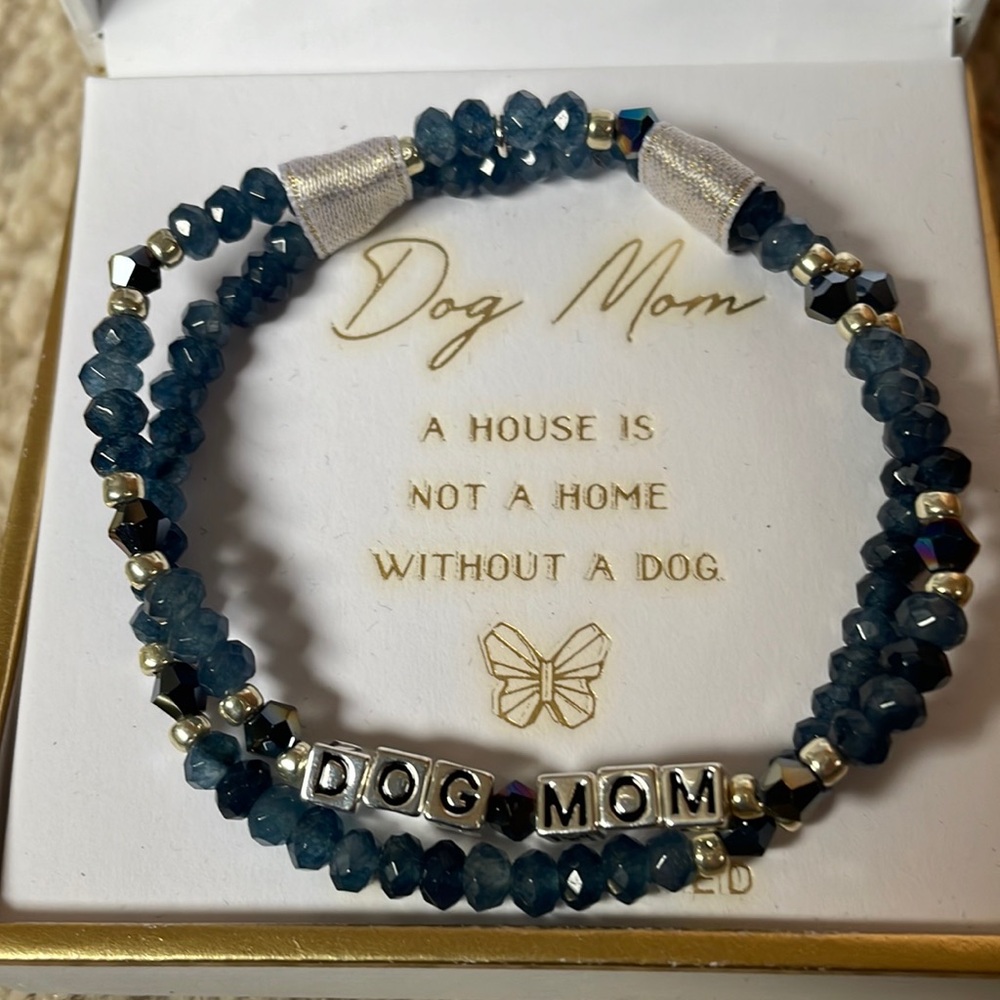 NWT Dog Mom Bracelet in box.